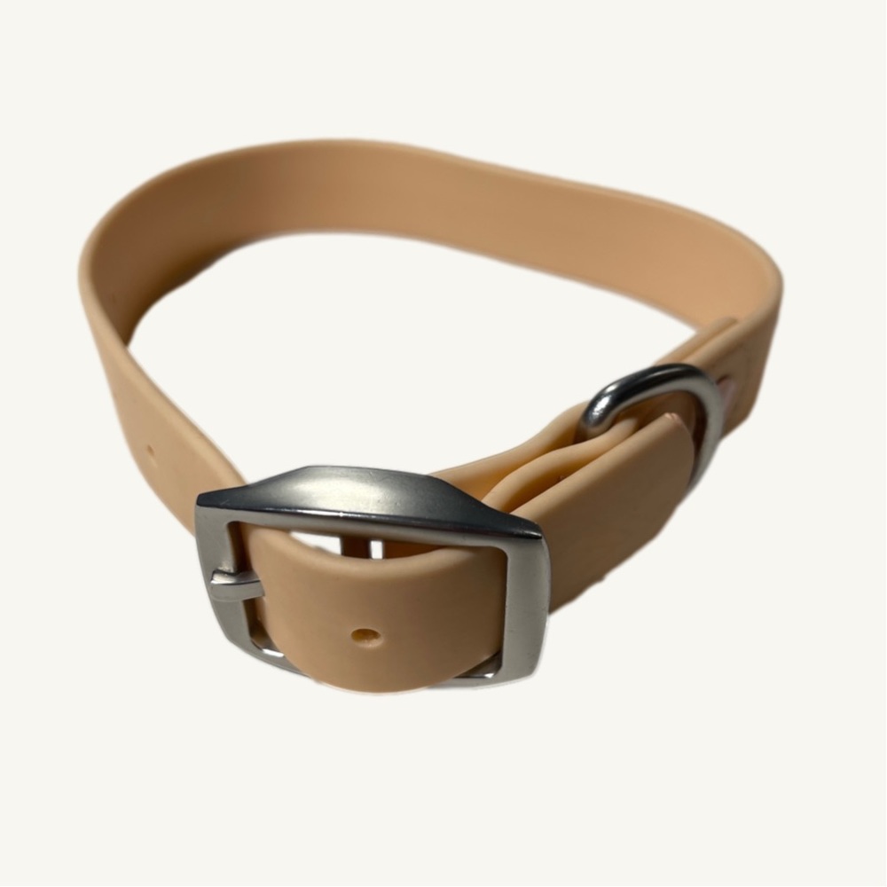 Max Bone Dog Collar Peach Color Size Medium